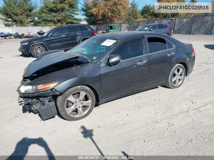 2012 Acura Tsx 2.4 VIN: JH4CU2F41CC025935 Lot: 40700727