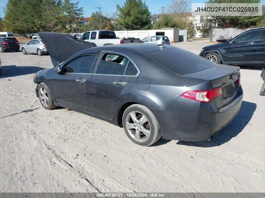 2012 Acura Tsx 2.4 VIN: JH4CU2F41CC025935 Lot: 40700727