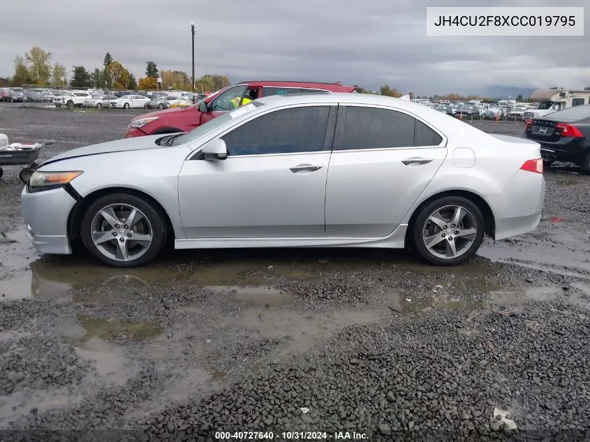 2012 Acura Tsx 2.4 VIN: JH4CU2F8XCC019795 Lot: 40727640