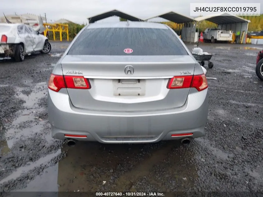 2012 Acura Tsx 2.4 VIN: JH4CU2F8XCC019795 Lot: 40727640