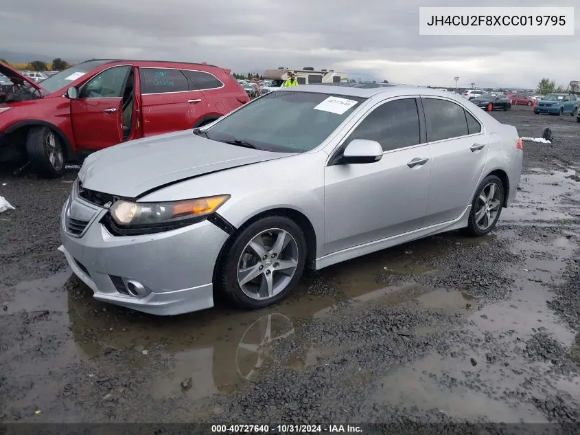 2012 Acura Tsx 2.4 VIN: JH4CU2F8XCC019795 Lot: 40727640