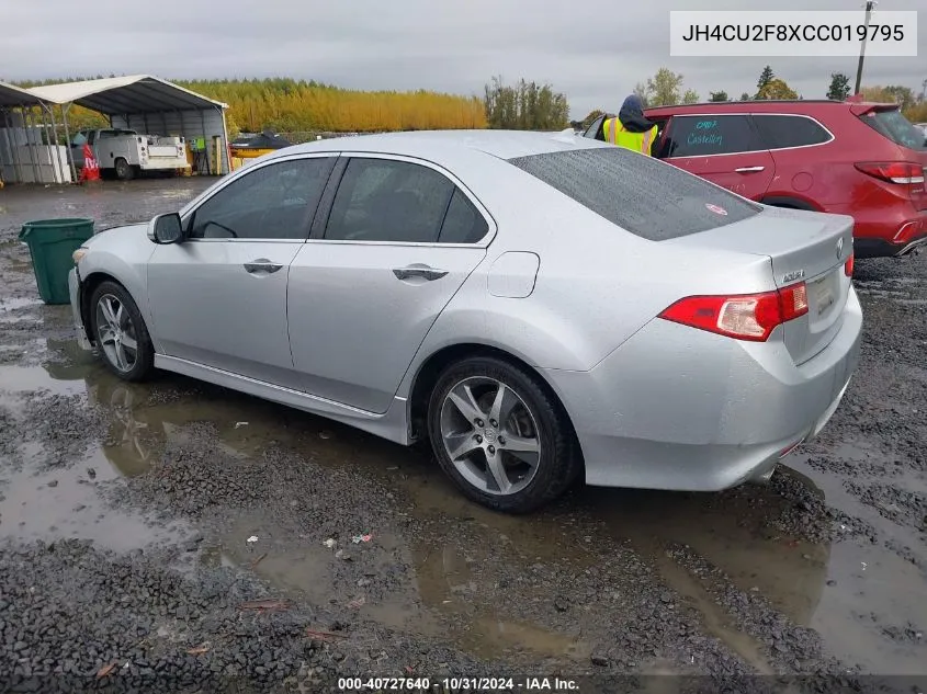 2012 Acura Tsx 2.4 VIN: JH4CU2F8XCC019795 Lot: 40727640