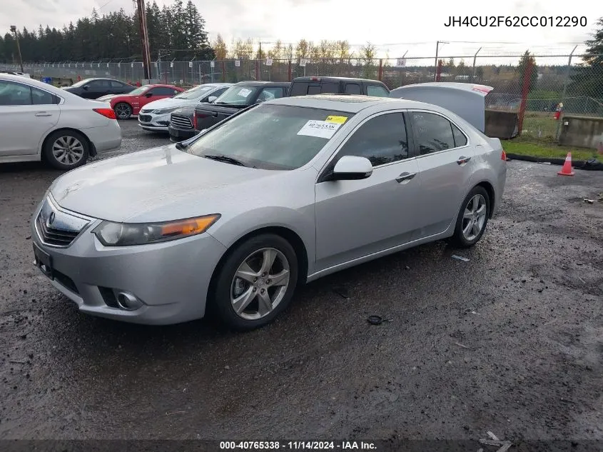 2012 Acura Tsx 2.4 VIN: JH4CU2F62CC012290 Lot: 40765338