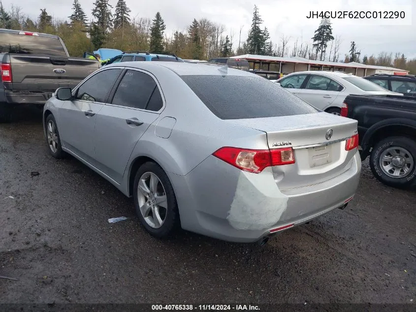 2012 Acura Tsx 2.4 VIN: JH4CU2F62CC012290 Lot: 40765338