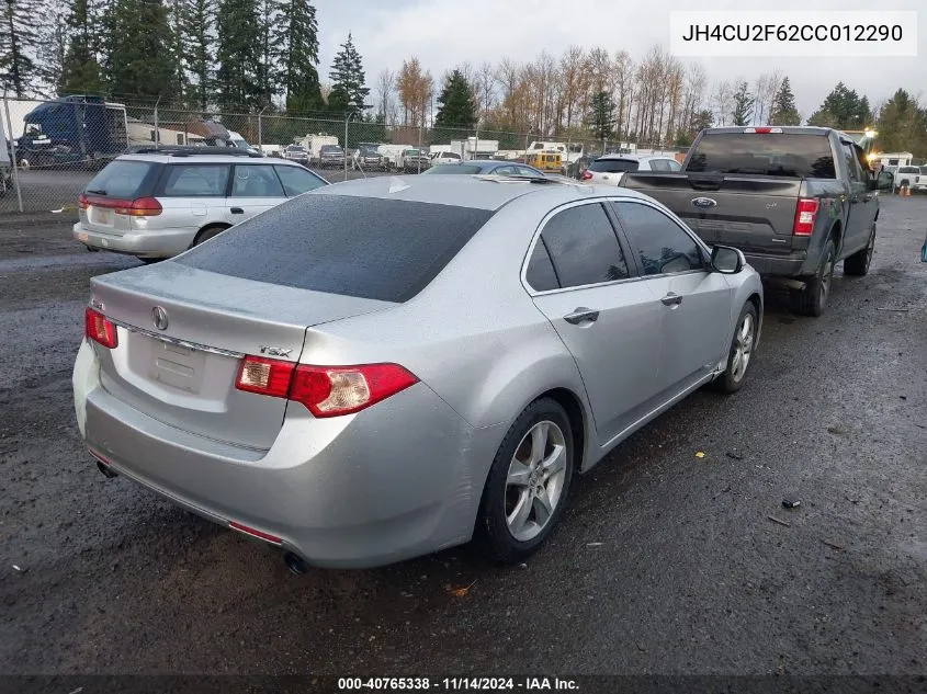 2012 Acura Tsx 2.4 VIN: JH4CU2F62CC012290 Lot: 40765338