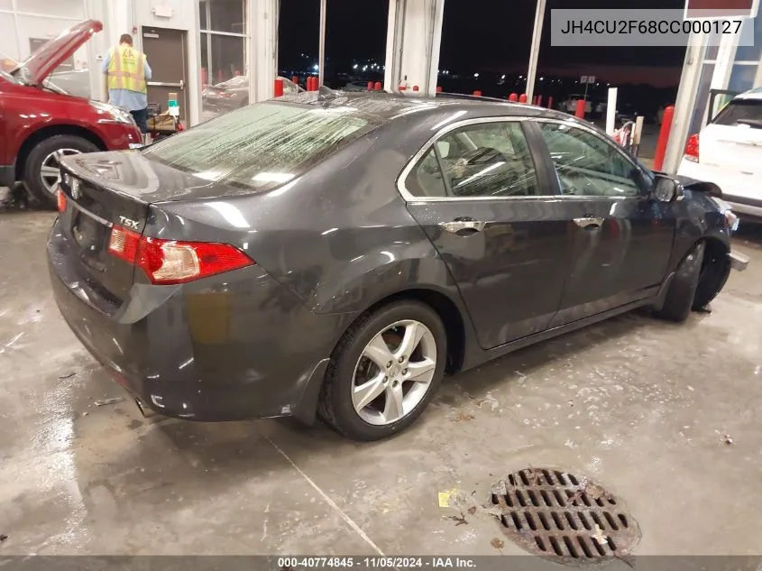 2012 Acura Tsx 2.4 VIN: JH4CU2F68CC000127 Lot: 40774845