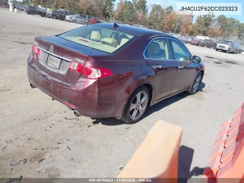 2012 Acura Tsx 2.4 VIN: JH4CU2F62CC023323 Lot: 40780433