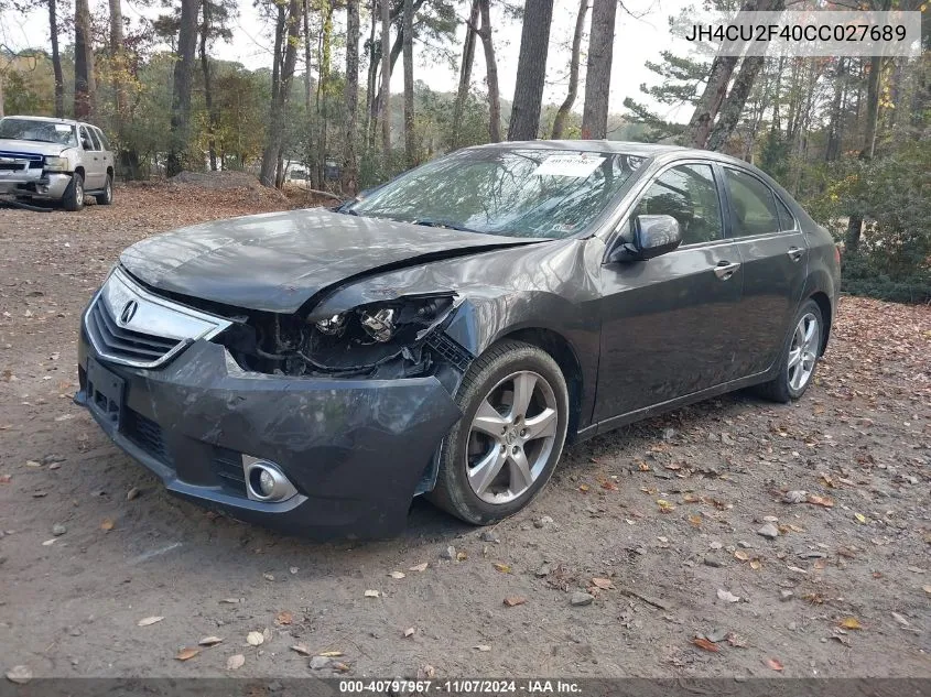 2012 Acura Tsx 2.4 VIN: JH4CU2F40CC027689 Lot: 40797967