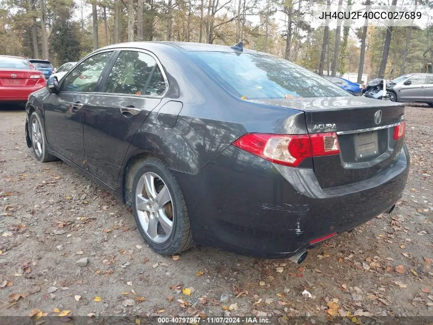 2012 Acura Tsx 2.4 VIN: JH4CU2F40CC027689 Lot: 40797967