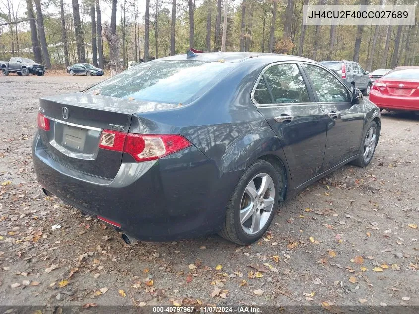 2012 Acura Tsx 2.4 VIN: JH4CU2F40CC027689 Lot: 40797967