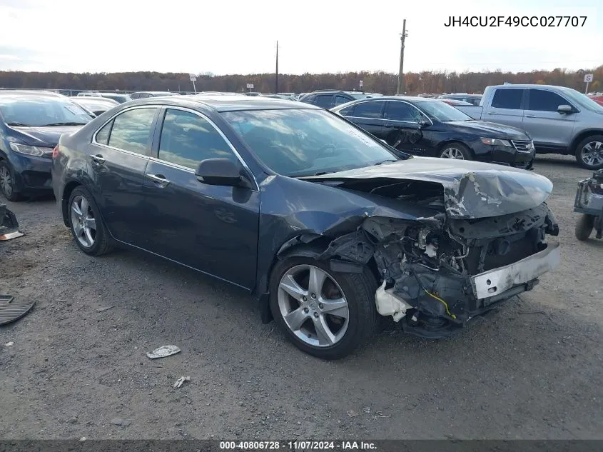 2012 Acura Tsx 2.4 VIN: JH4CU2F49CC027707 Lot: 40806728