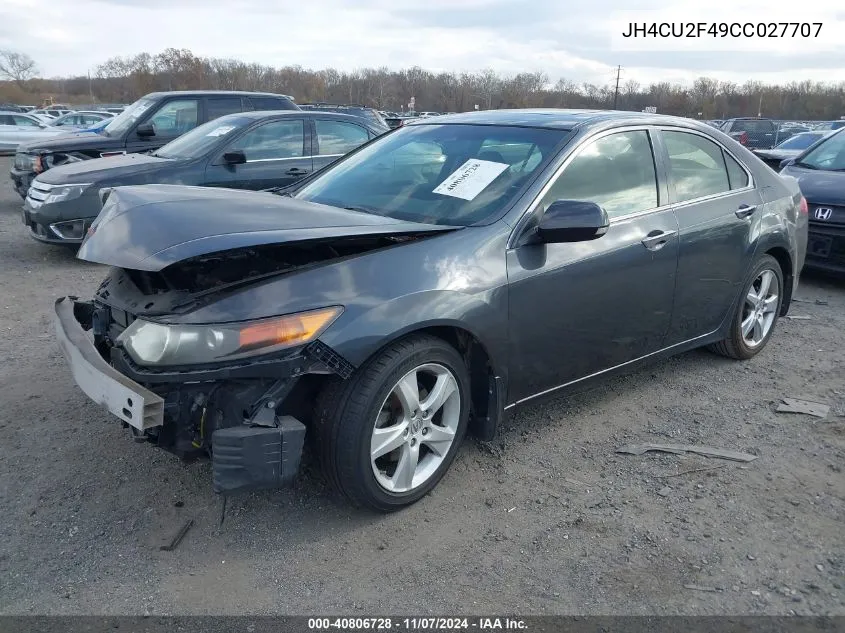 2012 Acura Tsx 2.4 VIN: JH4CU2F49CC027707 Lot: 40806728