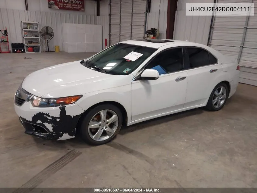 2013 Acura Tsx 2.4 VIN: JH4CU2F42DC004111 Lot: 39518597