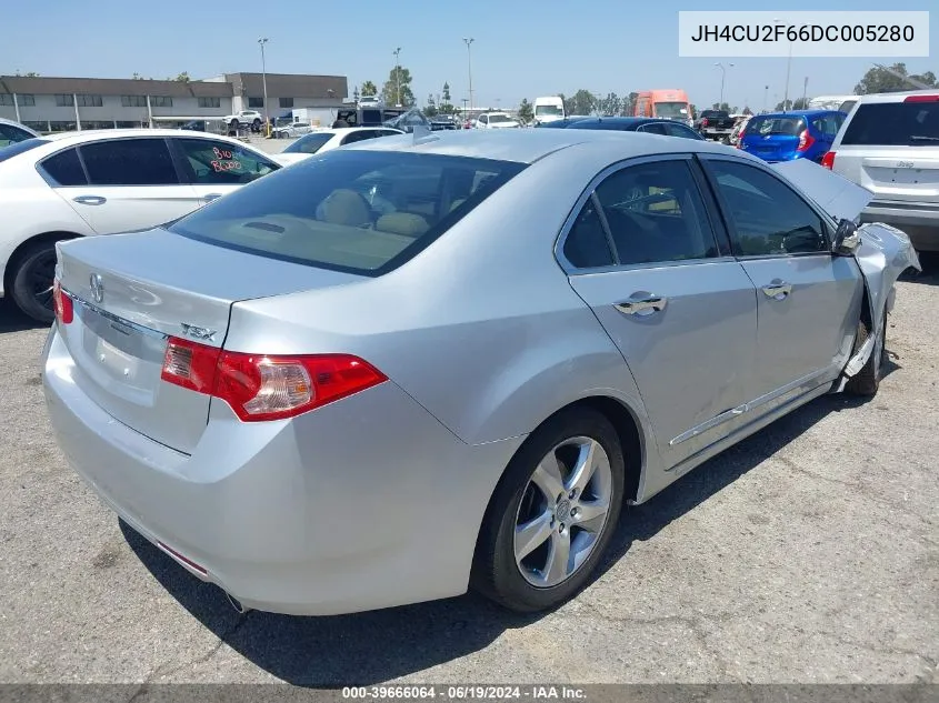 2013 Acura Tsx 2.4 VIN: JH4CU2F66DC005280 Lot: 39666064