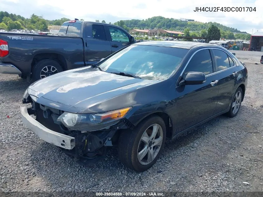 2013 Acura Tsx 2.4 VIN: JH4CU2F43DC001704 Lot: 39804888