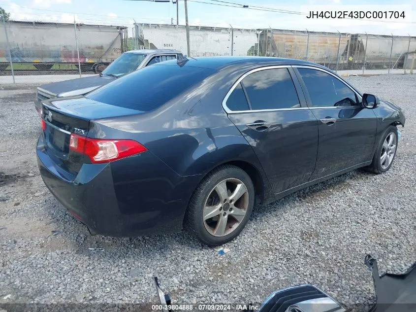 2013 Acura Tsx 2.4 VIN: JH4CU2F43DC001704 Lot: 39804888