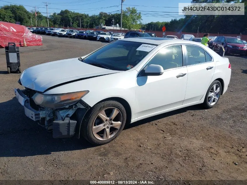 2013 Acura Tsx 2.4 VIN: JH4CU2F43DC014372 Lot: 40089812