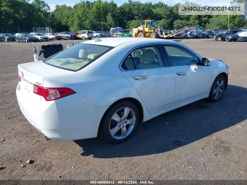 2013 Acura Tsx 2.4 VIN: JH4CU2F43DC014372 Lot: 40089812