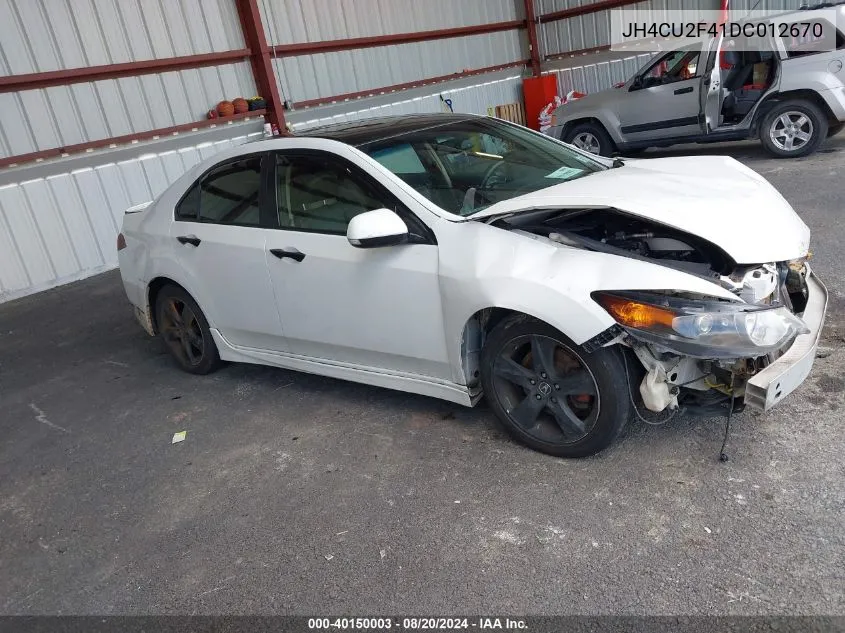 JH4CU2F41DC012670 2013 Acura Tsx 2.4