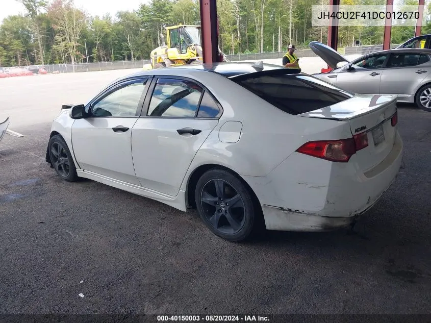 JH4CU2F41DC012670 2013 Acura Tsx 2.4