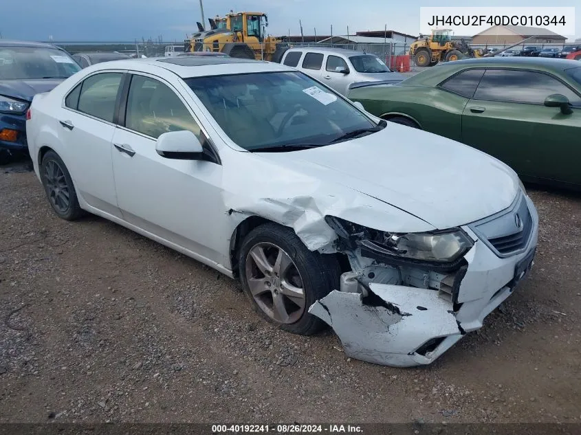 JH4CU2F40DC010344 2013 Acura Tsx 2.4