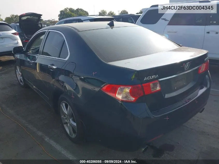 2013 Acura Tsx 2.4 VIN: JH4CU2F63DC004345 Lot: 40286055