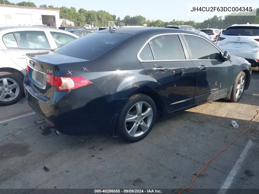 2013 Acura Tsx 2.4 VIN: JH4CU2F63DC004345 Lot: 40286055