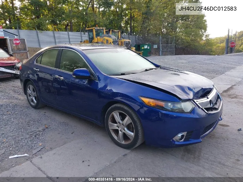 2013 Acura Tsx 2.4 VIN: JH4CU2F46DC012583 Lot: 40351416