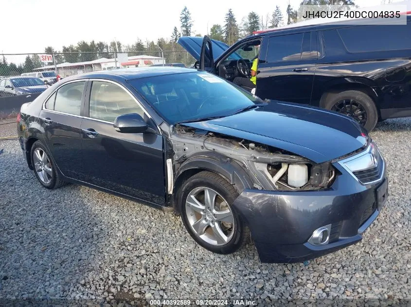 2013 Acura Tsx 2.4 VIN: JH4CU2F40DC004835 Lot: 40392589