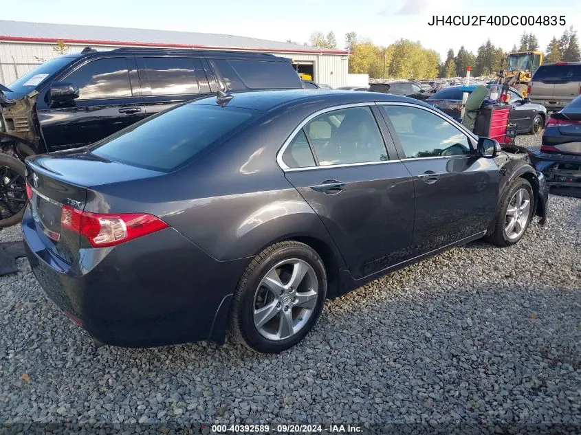 2013 Acura Tsx 2.4 VIN: JH4CU2F40DC004835 Lot: 40392589