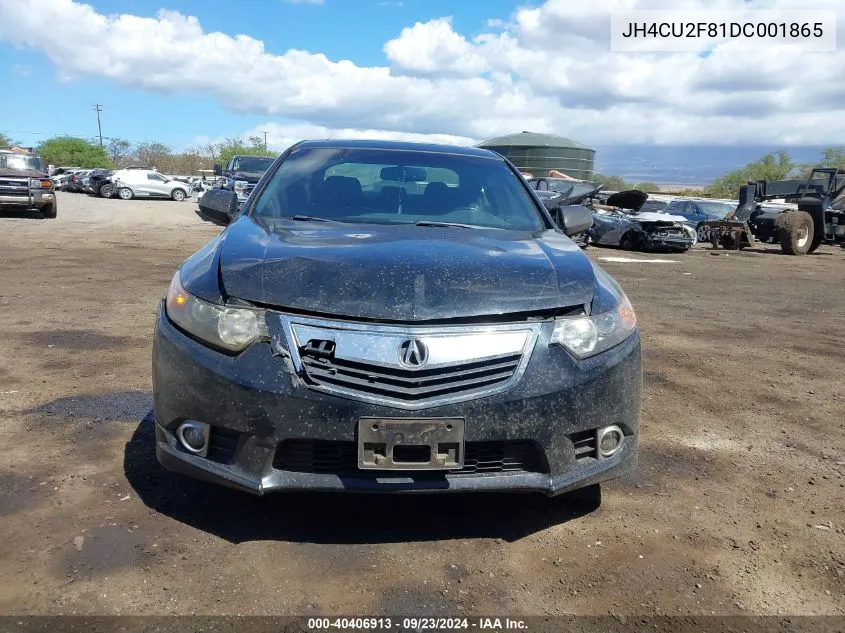 2013 Acura Tsx 2.4 VIN: JH4CU2F81DC001865 Lot: 40406913