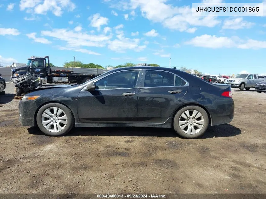 2013 Acura Tsx 2.4 VIN: JH4CU2F81DC001865 Lot: 40406913