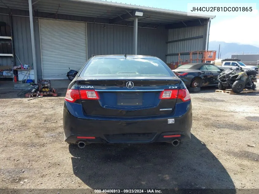 2013 Acura Tsx 2.4 VIN: JH4CU2F81DC001865 Lot: 40406913