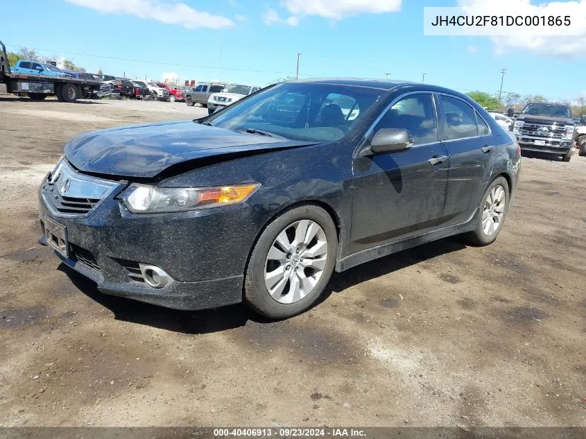 2013 Acura Tsx 2.4 VIN: JH4CU2F81DC001865 Lot: 40406913