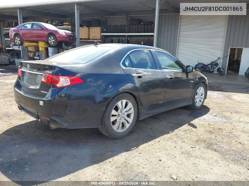 2013 Acura Tsx 2.4 VIN: JH4CU2F81DC001865 Lot: 40406913