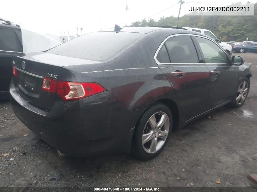 JH4CU2F47DC002211 2013 Acura Tsx