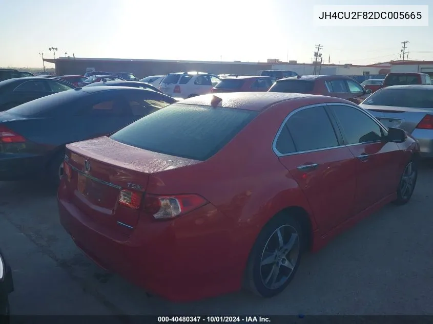 2013 Acura Tsx 2.4 VIN: JH4CU2F82DC005665 Lot: 40480347