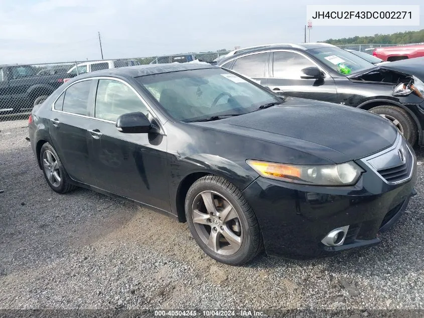 2013 Acura Tsx 2.4 VIN: JH4CU2F43DC002271 Lot: 40504245