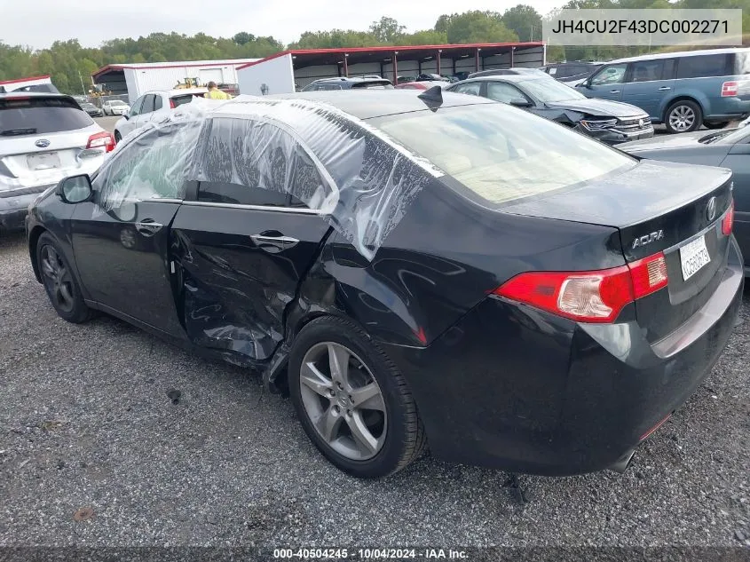 2013 Acura Tsx 2.4 VIN: JH4CU2F43DC002271 Lot: 40504245