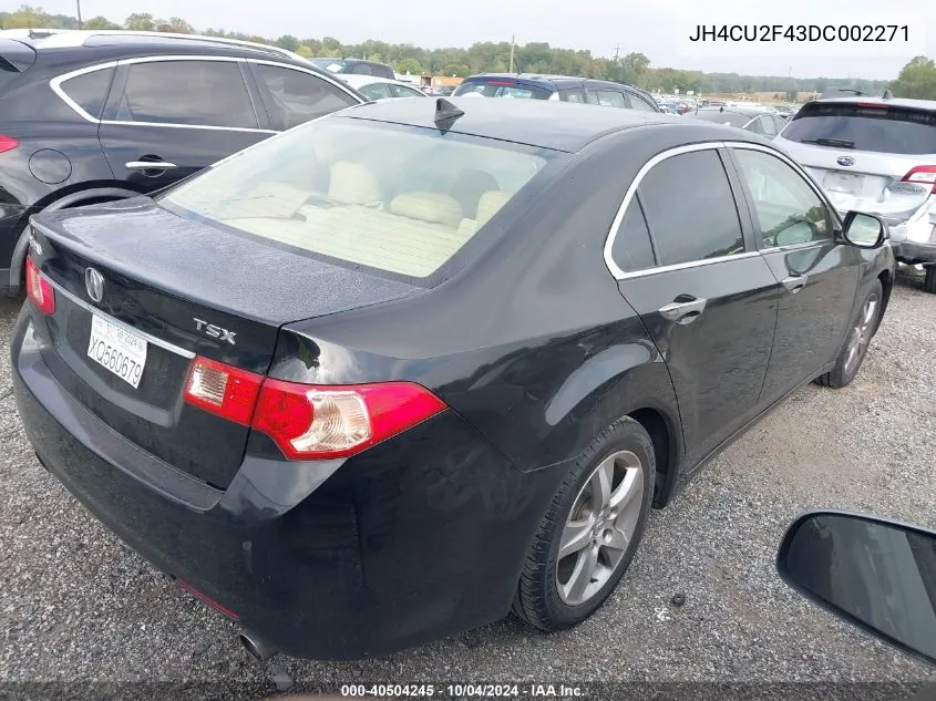 2013 Acura Tsx 2.4 VIN: JH4CU2F43DC002271 Lot: 40504245