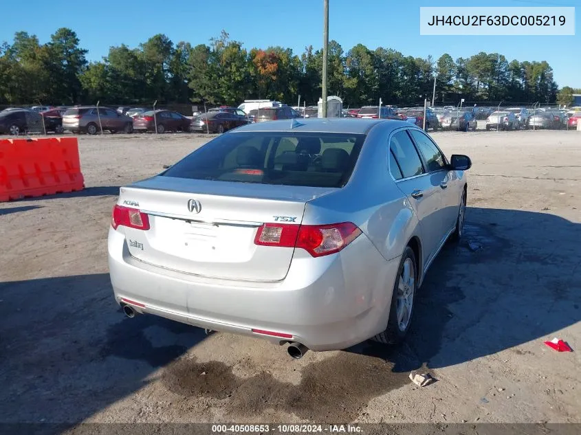 2013 Acura Tsx 2.4 VIN: JH4CU2F63DC005219 Lot: 40508653