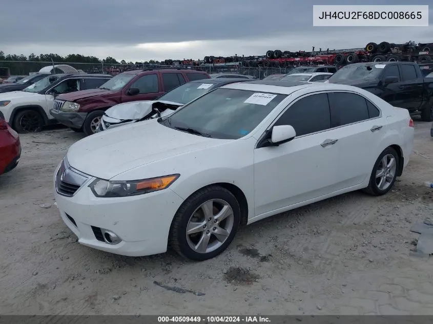 2013 Acura Tsx 2.4 VIN: JH4CU2F68DC008665 Lot: 40509449