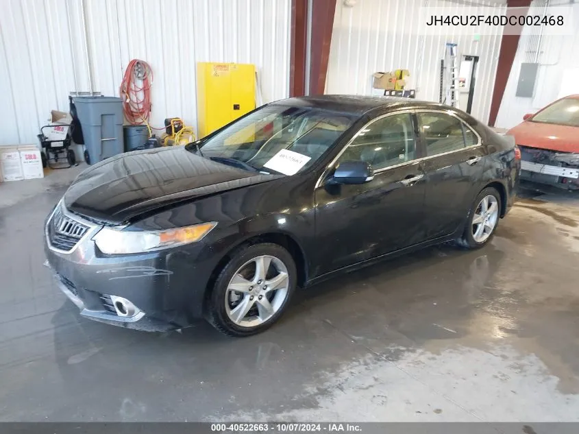 2013 Acura Tsx 2.4 VIN: JH4CU2F40DC002468 Lot: 40522663