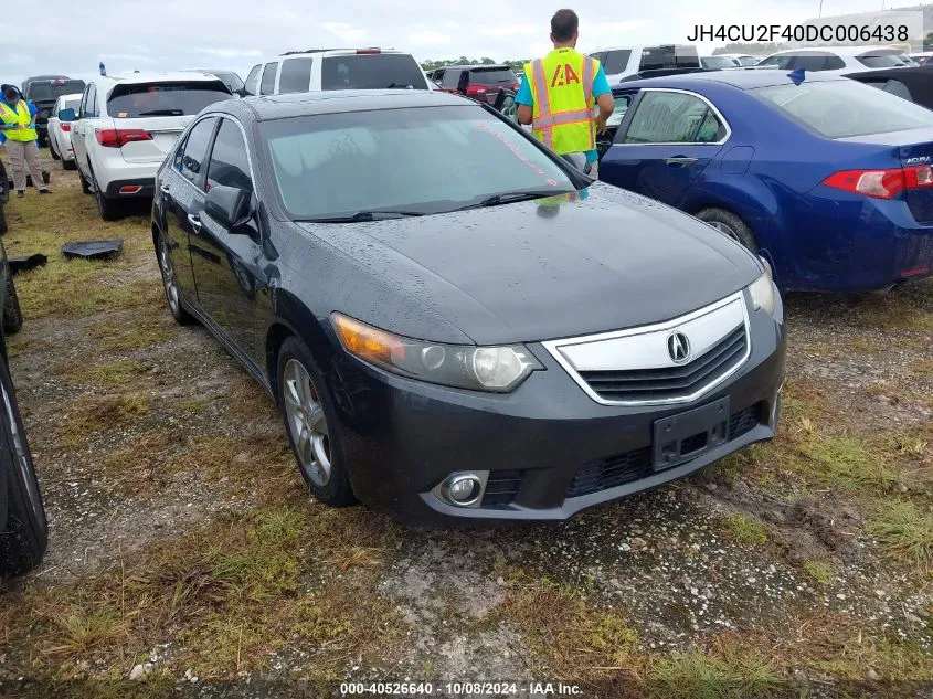 2013 Acura Tsx 2.4 VIN: JH4CU2F40DC006438 Lot: 40526640