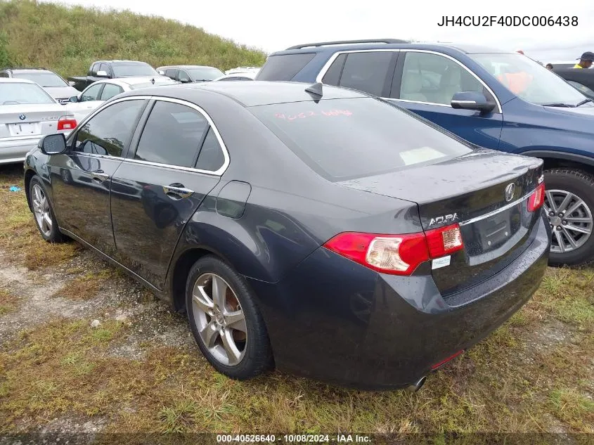 2013 Acura Tsx 2.4 VIN: JH4CU2F40DC006438 Lot: 40526640