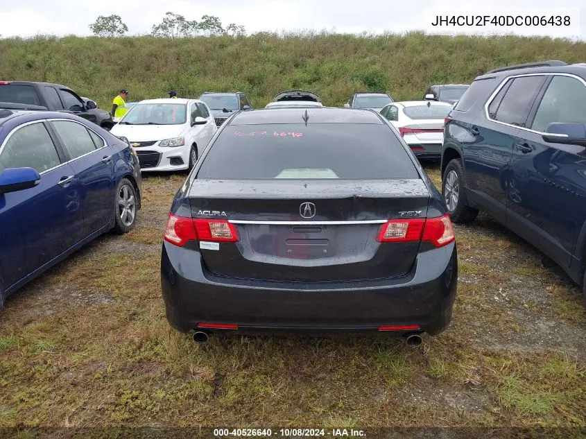 2013 Acura Tsx 2.4 VIN: JH4CU2F40DC006438 Lot: 40526640