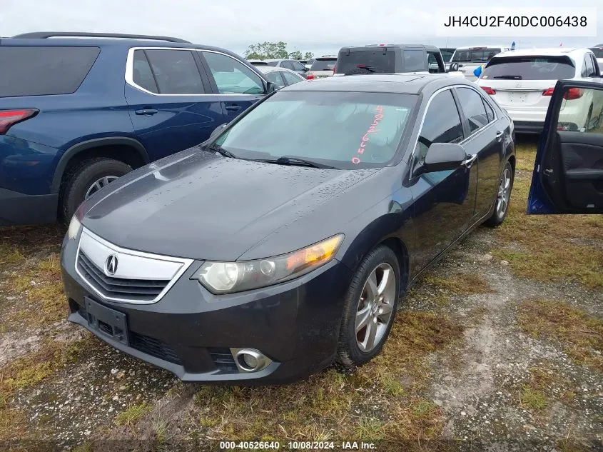 2013 Acura Tsx 2.4 VIN: JH4CU2F40DC006438 Lot: 40526640