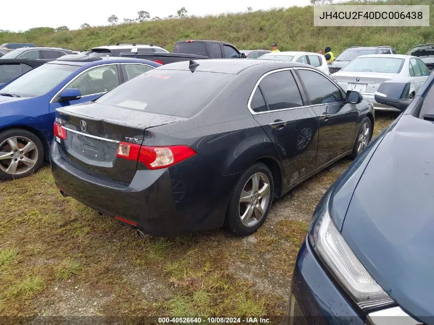 2013 Acura Tsx 2.4 VIN: JH4CU2F40DC006438 Lot: 40526640