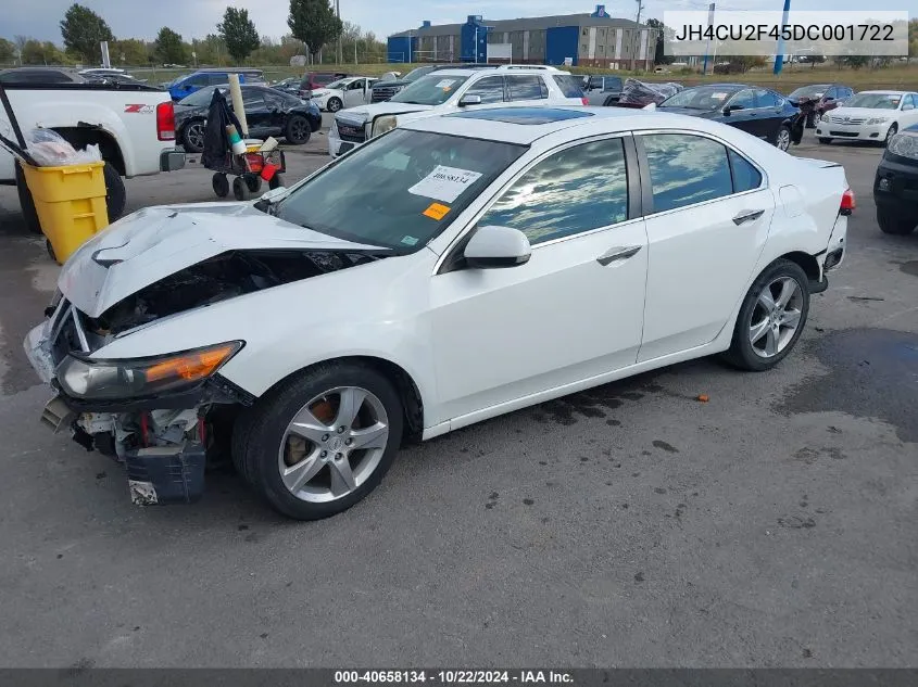 2013 Acura Tsx 2.4 VIN: JH4CU2F45DC001722 Lot: 40658134