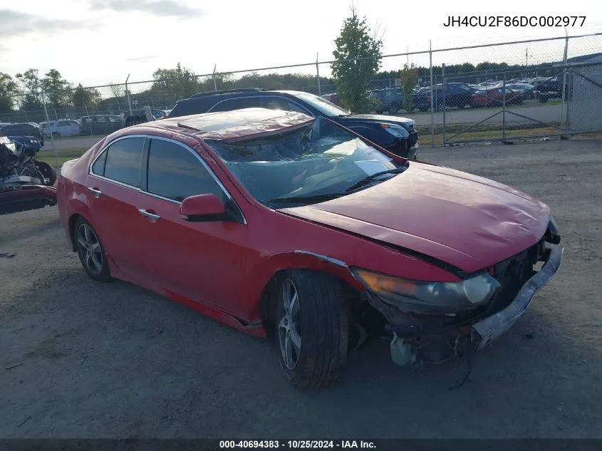 2013 Acura Tsx 2.4 VIN: JH4CU2F86DC002977 Lot: 40694383